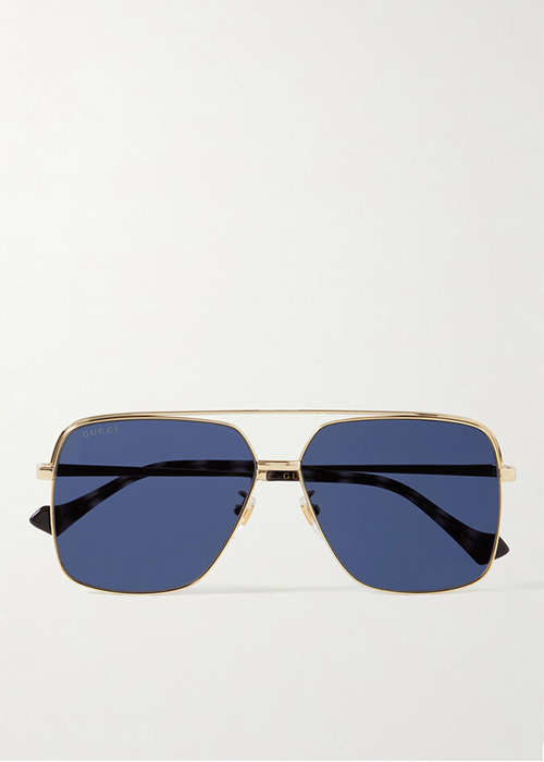 Gucci - Aviator-Style Gold-Tone Sunglasses
