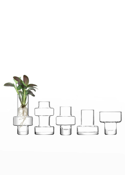 LSA International - Metropole Five Mini Vase Set
